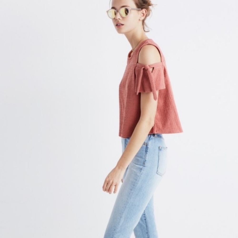 XS Madewell Cold Shoulder Top